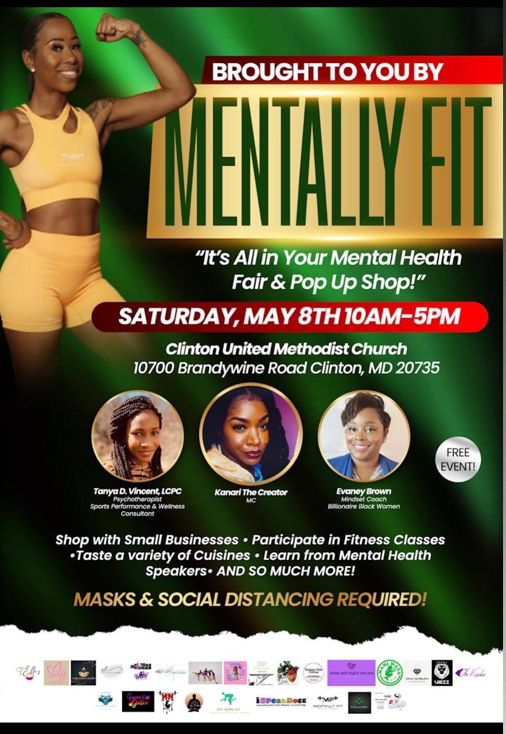 event flyer mental health clinton united methodist church  